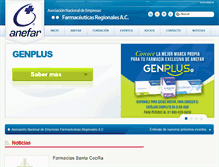 Tablet Screenshot of anefar.com.mx